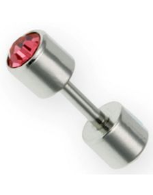 Two Pink Stones - Fejkpiercing