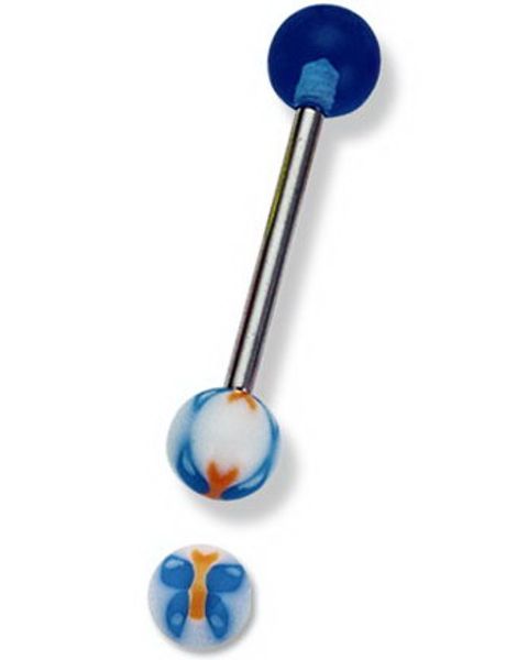 Butterfly Blue - Tungpiercing