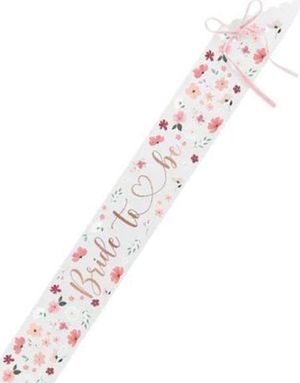 Blomstete "Bride to Be" Ordensbånd - Floral Bride