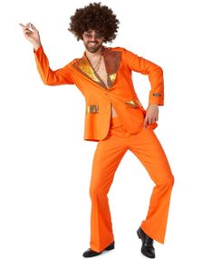Orange Disco Dress med Gulldetaljer - Suitmeister