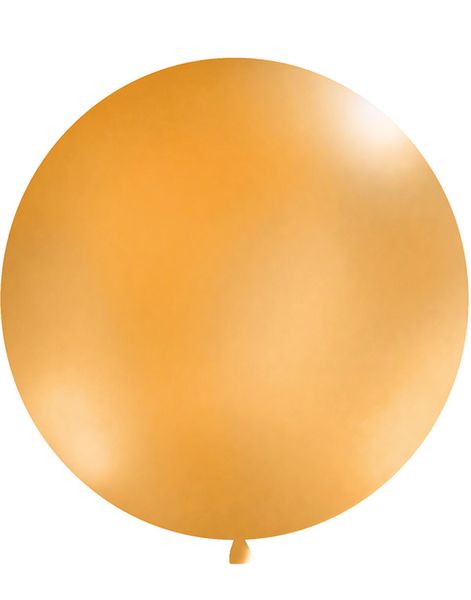ORANGE Pastellfärgad Rund JUMBO Ballong 1 meter