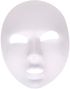 Mystisk Karaktär - Vit Halvmask