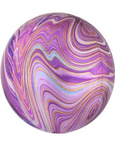 Lilla Marble Metallisk Orbz / Ballongboble 38 cm