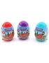 18 stk Buildables Surprise - Surprise Egg med Biler, Klistremerker og Godteri - Hel Eske