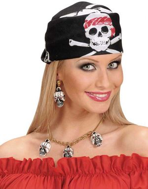 Pirate Skulls - Svart Bandana