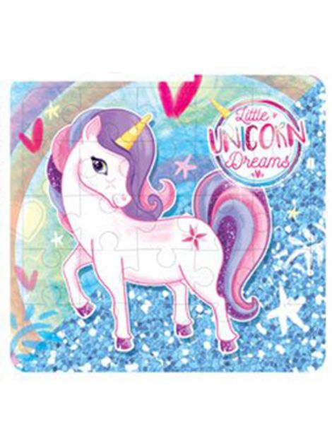 Färgrikt Unicorn Minipussel 25 Bitar