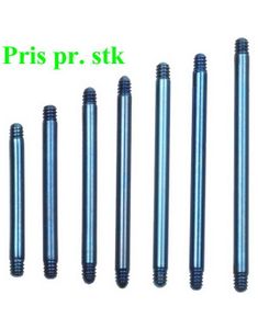 Blå Rak Stång i Titan till 1,6 mm Kula