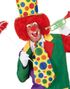 STOR Gul Clownslips med Färgrika Prickar
