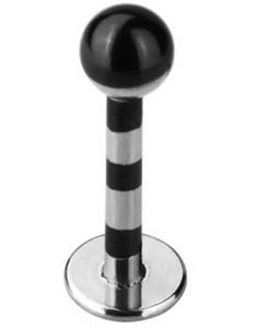 Randig Labret - Svart/Stål