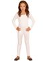 Vit Bodysuit med Långa Ärmar (Barn)