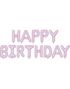 Lilla Happy Birthday Folieballong - Banner 340x35cm 
