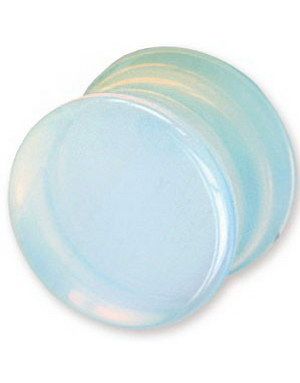 Genomskinlig Opalite Sten - Organisk Piercing Plugg