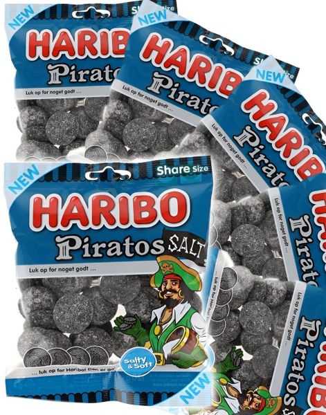 28 stk Haribo Piratos Salt - Hel Eske