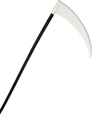 Vit och Svart Lie i Plast 87 cm