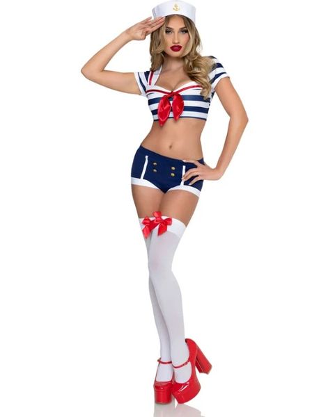 Pin-Up Sailor - Matroskostyme til Dame