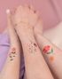 19 stk Midlertidige Flower Power Tatoveringer med Forskjellige Blomster
