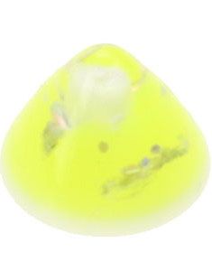 Marble Spike Gul/Vit - 3 mm Akrylkula till 1,2 mm stång