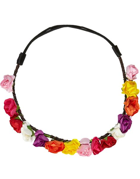 Fint Hårband med Blommor i Olika Färger