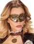 Guldfärgad och Svart Steampunk Ögonmask