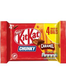 4-pakning KitKat Chunky Caramel Sjokolade 140 gram