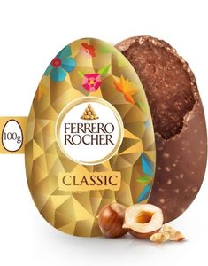 1 st Ferrero Rocher Classic - Mjölkchokladägg Med Hasselnötter 100 Gram