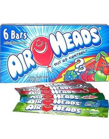 Presentförpackning med 6 stk Airheads Barer (USA Import)