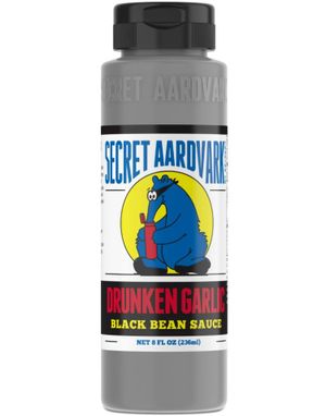 Secret Aardvark Drunken Garlic Black Bean Sauce - Sterk Saus med Soyabase og Whisky 236 ml