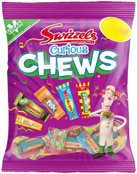 Swizzels Curious Chews - Påse med Olika Swizzels Karameller 135 Gram