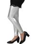 Metallisk Leggings - Sølvfarget