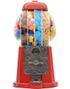 Stor Retro tuggummi/godisdispenser i metall och glas 28 cm