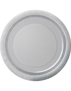 16 st Silverfärgade Papptallrikar 22 cm