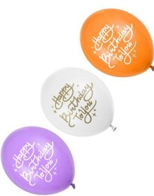 50 st Happy Birthday To You Ballonger i Flera Färger 30 cm