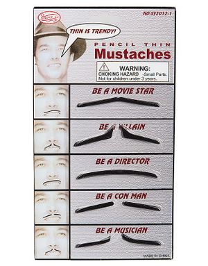 Smala Lösmustascher – Set med 5 st 