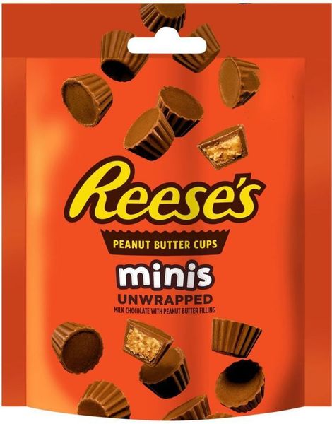 Reese's Mini Peanut Butter Cups Utan Inslagning - Påse 68 Gram (USA Import)