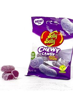 Jelly Belly Chewy Candy Sours - surt vingummi med druvsmak 60 gram (USA Import)