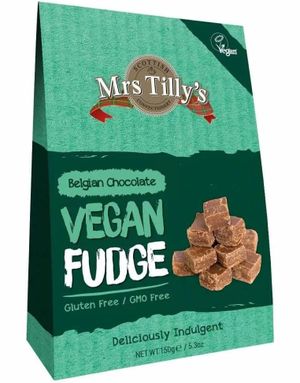 Mrs Tilly's Vegan Belgian Chocolate Fudge - Vegansk Belgisk Sjokoladefudge 150 gram