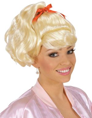Sandy Grease Inspirerad - Blond Peruk