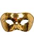 Disco Øyemaske Gullfarget