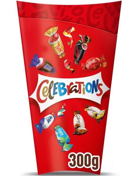 Celebrations - Presentförpackning med Olika Kända Chokladsorter 300 gram