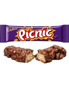Cadbury Picnic Chocolate Bar - Choklad med Karamell, Jordnöt, Russin och Crisp 48,4 gram