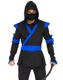 Blue Ninja Assassin Kostyme til Mann