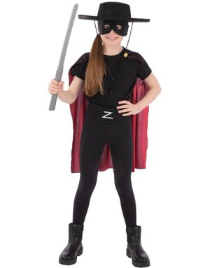 Zorro Kostymesett til Barn - 4 Deler