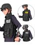 S.W.A.T Vest med 3 Avtagbare Merker – Barn