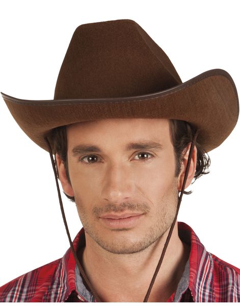 Brun Cowboyhatt med Snodd