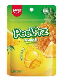1792540800_5Peelerz Gummy Pinapple - Skalbart Gelégodis med Ananassmak 65 gram