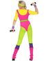 80-tals Aerobics Instruktör Dräkt