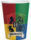 8 stk Harry Potter Pappkopper 250 ml - Hogwarts