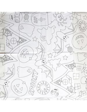 Fargelegging Bordduk med Halloween Tema 160x80 cm