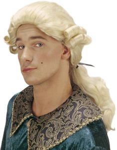 1700-Talets Gentleman - Blond Peruk