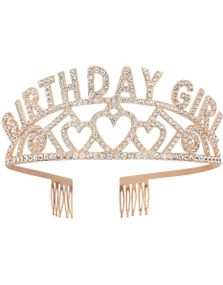 'Birthday Girl' Gulltiara med Stener
